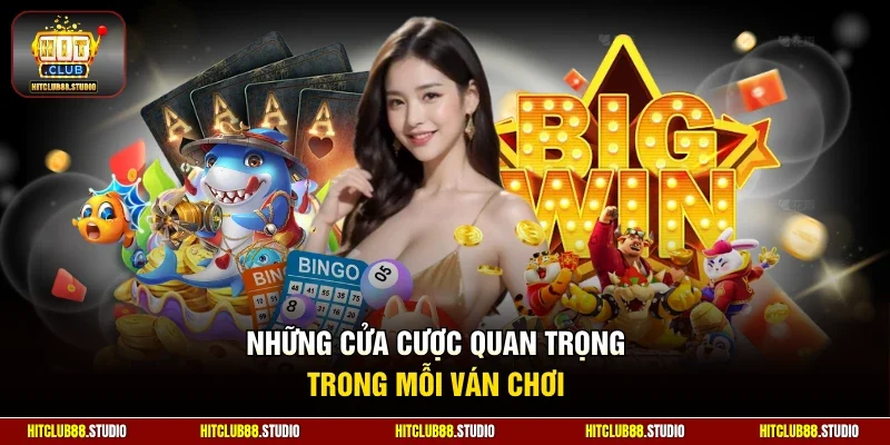 Những cửa cược quan trọng trong mỗi ván chơi