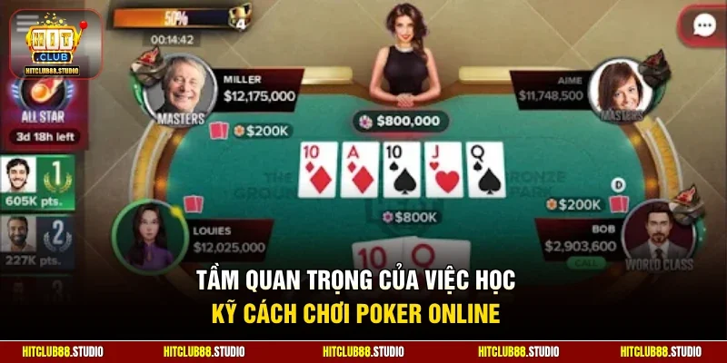 Tầm quan trọng của việc học kỹ cách chơi poker online