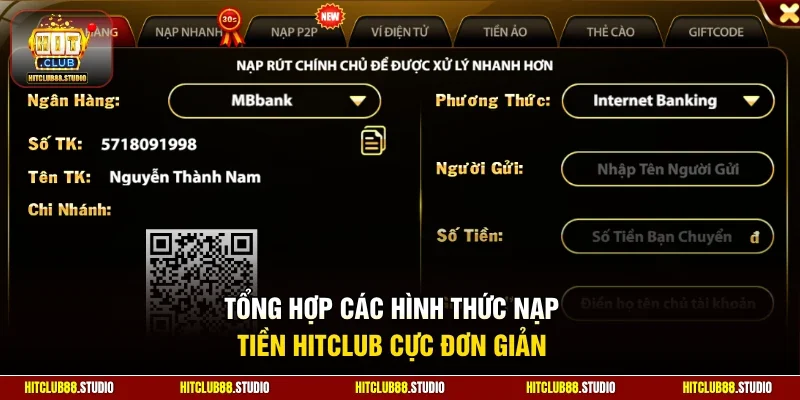 Tổng hợp các hình thức nạp tiền Hitclub cực đơn giản