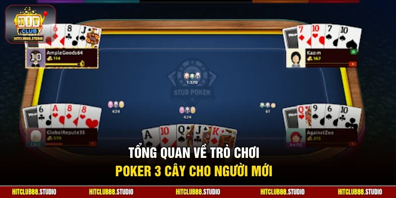 Tổng quan về trò chơi poker 3 cây cho người mới